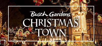 Busch Gardens Williamsburg Christmas Town 4 Tickets